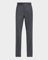 Men's Textured Wool Dress Pants