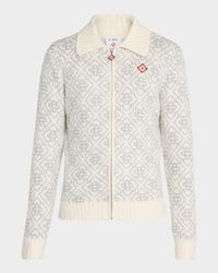 Men's Monogram Full-Zip Knit Cardigan