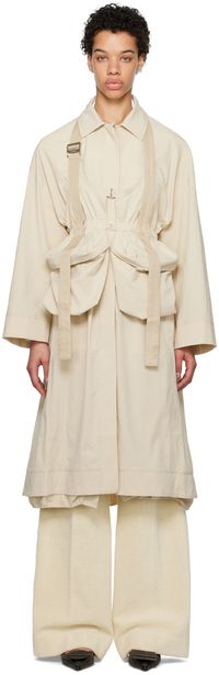 JACQUEMUS Brown Le Papier 'Le Manteau Carozzu' Trench Coat