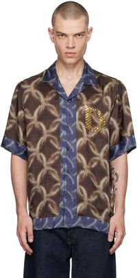 Dries Van Noten Brown Printed Shirt