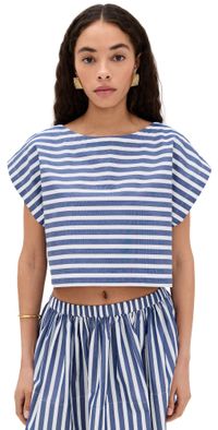 Suzie Kondi Kori Crop Top Wide Navy Combo XL