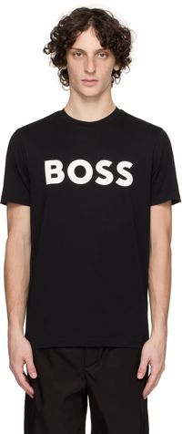 BOSS Black Printed-Logo T-shirt