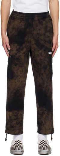 DEVÁ STATES Black Bleached Cargo Pants