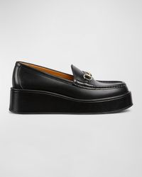 Idle Leather Bit Platform Loafers