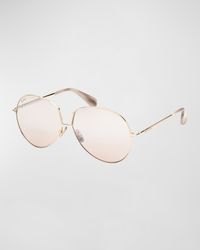 Design 8 Mirrored Metal Aviator Sunglasses