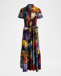 Flourish Lucy Roll-Sleeve Midi Dress