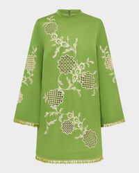Luisa Embroidered Mini Dress
