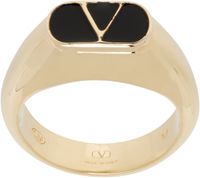 Valentino Garavani Gold VLogo Signature Chevalier Ring