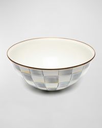 Sterling Check Enamel Everyday Bowl, Large