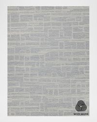 Park City Hand-Tufted Light Gray/Ivory Rug, 9' x 12'
