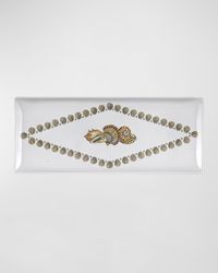 Rectangular Tray - Giro Di Conchiglie Color Gold Black White