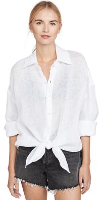 Vitamin A Playa Shirt Dress White M