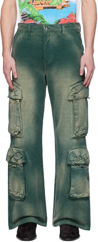 AMIRI Green Faded Cargo Pants