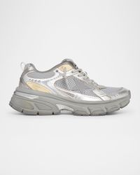Lightstar Net Metallic Leather Runner Sneakers