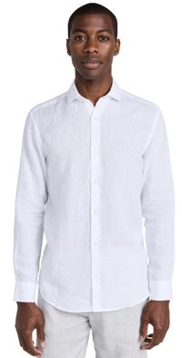 Frescobol Carioca Antonio Linen Shirt White L