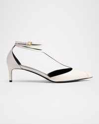 Mia Leather Kitten-Heel Pumps