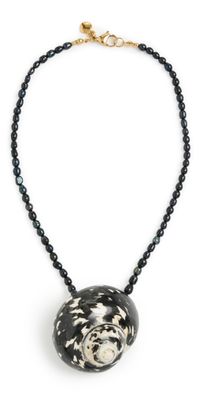MAYAMAR Onyx Shell Necklace ONYX One Size