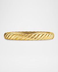 Sculpted Cable Bracelet in 18K Gold, 8mm