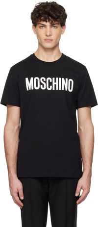 Moschino Black 'Moschino' Institutional T-shirt