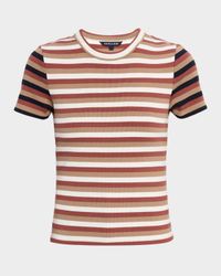 Pruitt Striped Ribbed T-Shirt