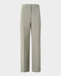 Chieko Cropped Bi-Stretch Cotton Pants