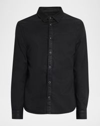 Men's Cooper Coated Snap-Front Shirt