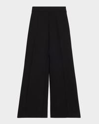 High-Rise Wide-Leg Wool Pants