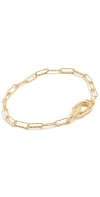 Gorjana Crew Link Bracelet Gold Plated One Size