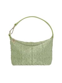 Women's Butterfly Quilted Shoulder Bag - Moss Stone
