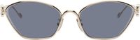 LOEWE Gold Anagram Hexagonal Sunglasses
