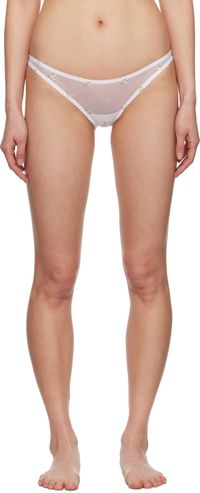 Yasmine Eslami White Rebecca Mini Thong