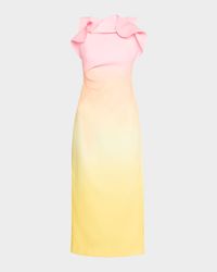 Warfield Ruffle Midi Dress