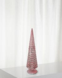 24" Tree Topiary On Stand Christmas Decoration