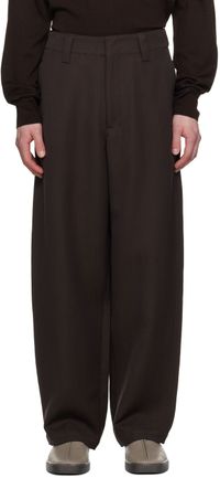 LEMAIRE Brown Maxi Trousers