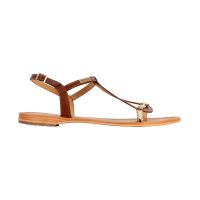 Les Tropeziennes Par M.belarbi - Sandales cuir hamat - Taille 40 - Multicolore
