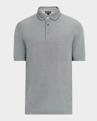 Men's Cotton and Silk Polo Shirt