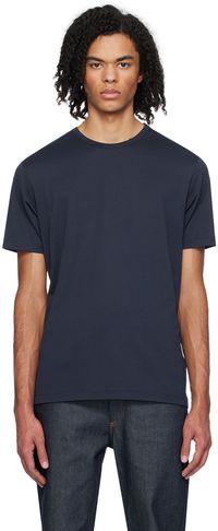 Sunspel T-shirt bleu marine