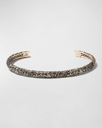 Men's Artisan Woven Texture Cuff Bracelet