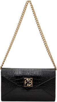 ANINE BING Black Small Elly Clutch Bag
