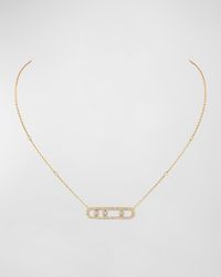 MOVE PAVE DIAMOND NECKLACE