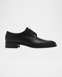 Men's Chambeliss Collar-Pin Leather Derby Shoes