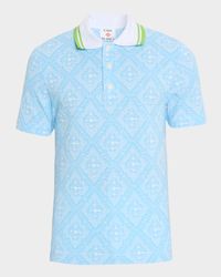 Men's Monogram Jacquard Knit Polo Shirt
