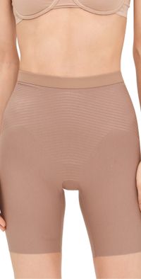 SPANX Midthigh Shorts Cafe au Lait 3X