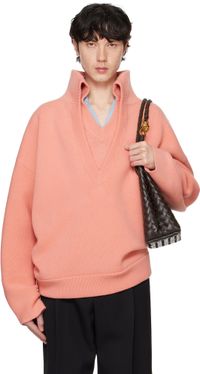 Bottega Veneta Pink Compact Wool Sweater