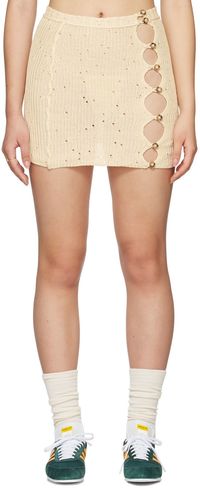 Gabe Gordon SSENSE Exclusive Off-White Vortex Mini Skirt