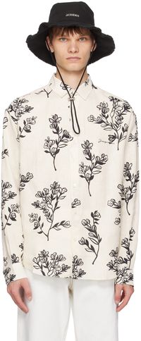JACQUEMUS Chemise Simon blanc cassé - La casa