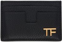 TOM FORD Black Grain Leather Card Holder