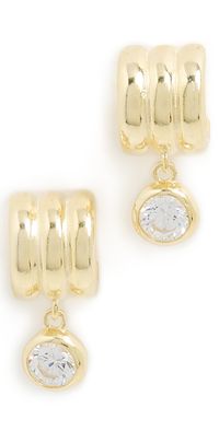 SHASHI Robyn Huggie Earrings Gold One Size