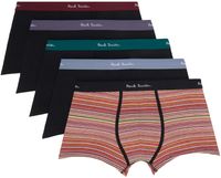 Paul Smith Five-Pack Multicolor 'Signature Stripe' Boxers