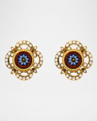 24k Gold-Plated Clip-On Earrings with Pearls